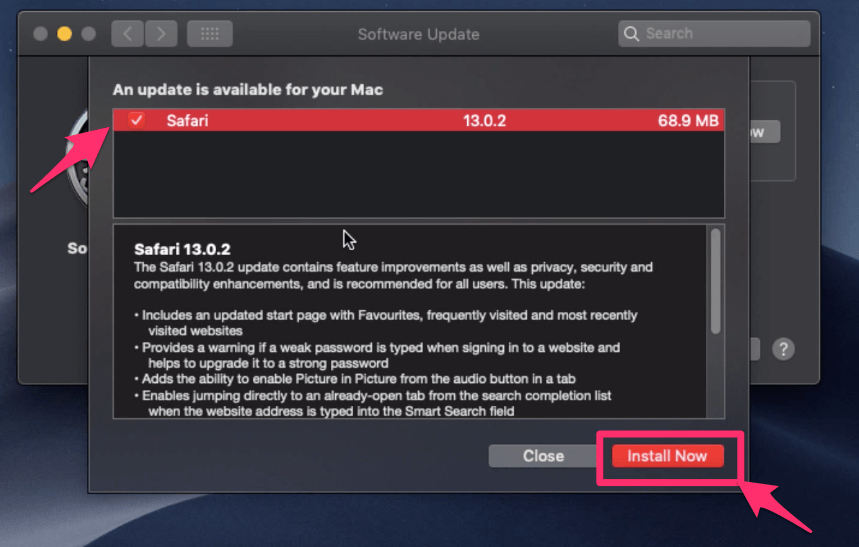 safari update for mac