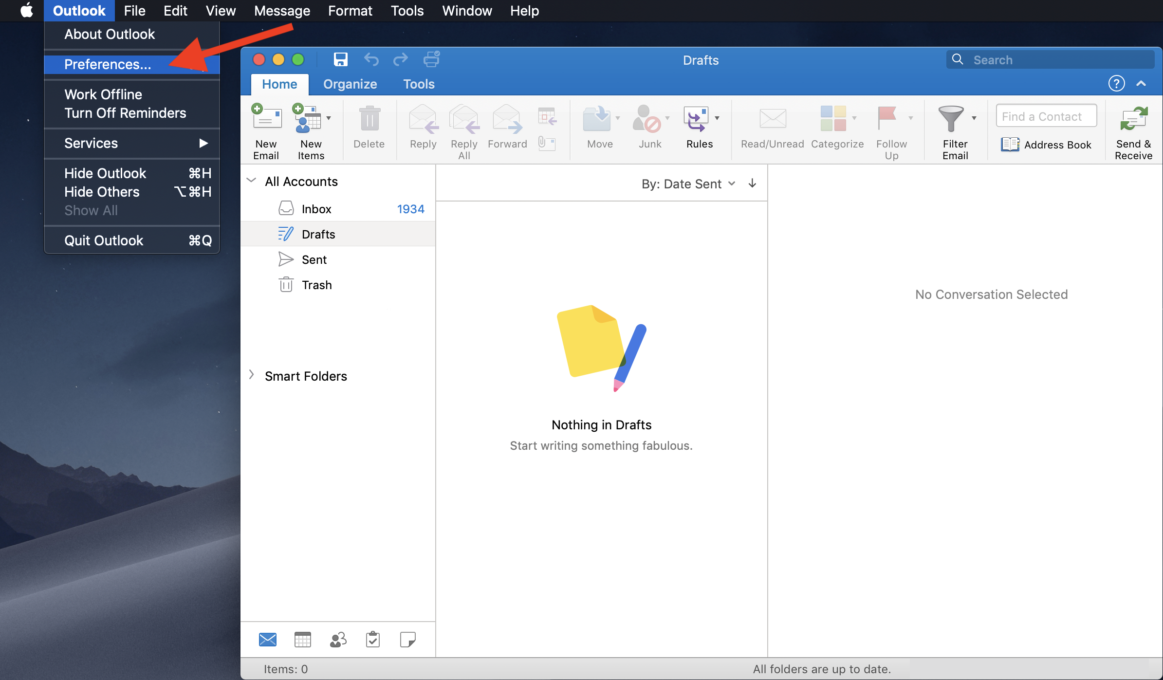 creating enw smart folder in outlook for mac